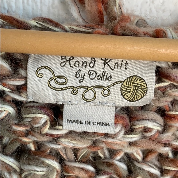 Anthropologie Hand Knit by Ollie Open Sweater Vest - Picture 4 of 7